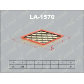 Фильтр воздушный LYNXauto LA-1570