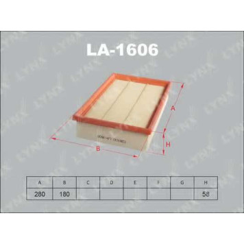 Фильтр воздушный LYNXauto LA-1606