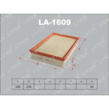 Фильтр воздушный LYNXauto LA-1609