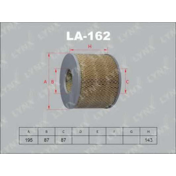 Фильтр воздушный LYNXauto LA-162