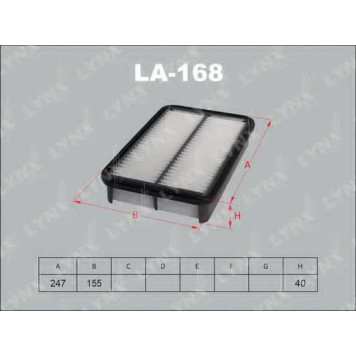 Фильтр воздушный LYNXauto LA-168
