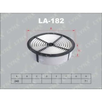 Фильтр воздушный LYNXauto LA-182