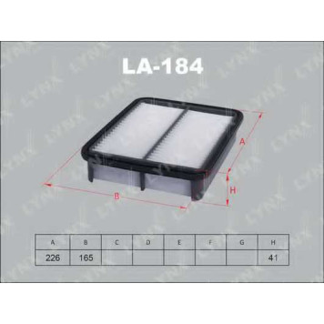 Фильтр воздушный LYNXauto LA-184