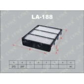 Фильтр воздушный LYNXauto LA-188