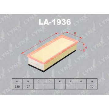 Фильтр воздушный LYNXauto LA-1936