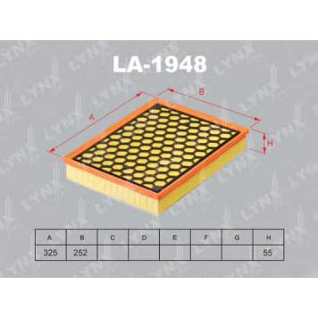 Фильтр воздушный LYNXauto LA-1948