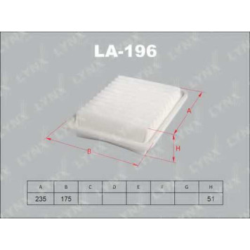 Фильтр воздушный LYNXauto LA-196