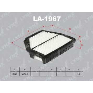 Фильтр воздушный LYNXauto LA-1967
