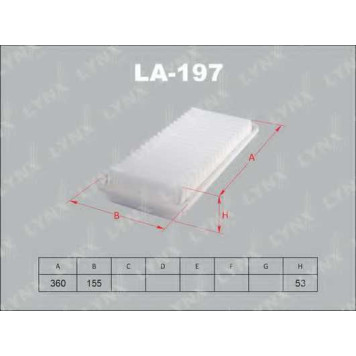 Фильтр воздушный LYNXauto LA-197