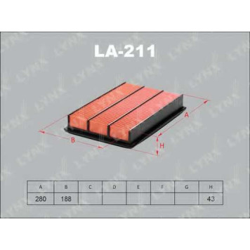 Фильтр воздушный LYNXauto LA-211