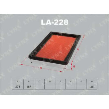 Фильтр воздушный LYNXauto LA-228