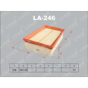 Фильтр воздушный LYNXauto LA-246