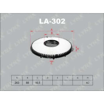 Фильтр воздушный LYNXauto LA-302
