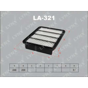 Фильтр воздушный LYNXauto LA-321