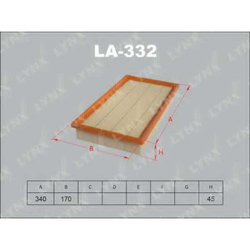 Фильтр воздушный LYNXauto LA-332