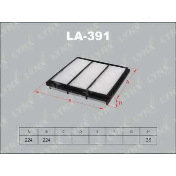 Фильтр воздушный LYNXauto LA-391