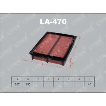 Фильтр воздушный LYNXauto LA-470