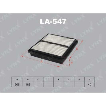 Фильтр воздушный LYNXauto LA-547