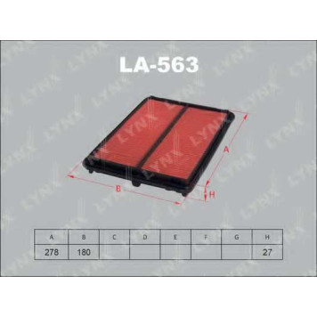 Фильтр воздушный LYNXauto LA-563