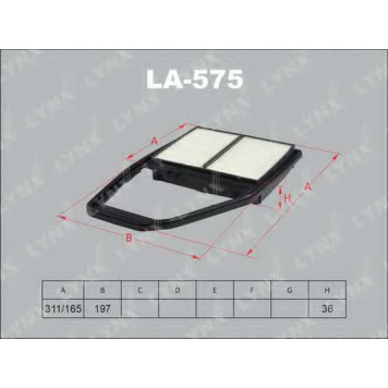 Фильтр воздушный LYNXauto LA-575