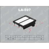 Фильтр воздушный LYNXauto LA-597