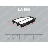 Фильтр воздушный LYNXauto LA-598