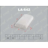 Фильтр воздушный LYNXauto LA-642