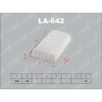 Фильтр воздушный LYNXauto LA-642