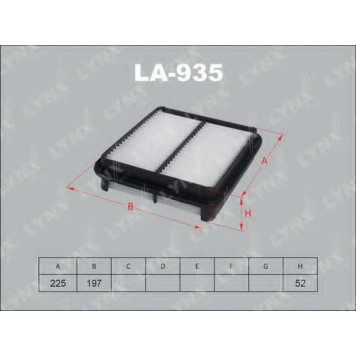 Фильтр воздушный LYNXauto LA-935
