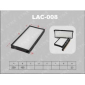 Фильтр салонный LYNXauto LAC-008