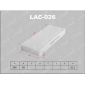 Фильтр салонный LYNXauto LAC-026