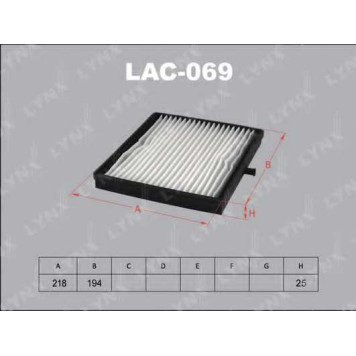 Фильтр салонный LYNXauto LAC-069