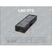 Фильтр салонный LYNXauto LAC-072