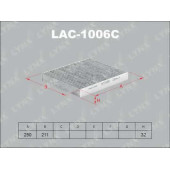 Фильтр салонный LYNXauto LAC-1006C