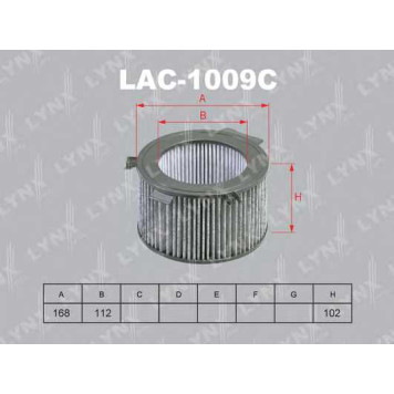 Фильтр салонный LYNXauto LAC-1009C