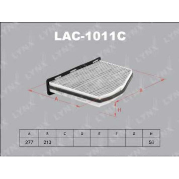 Фильтр салонный LYNXauto LAC-1011C