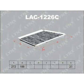 Фильтр салонный LYNXauto LAC-1226C