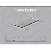 Фильтр салонный LYNXauto LAC-1235C