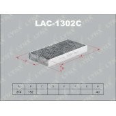 Фильтр салонный LYNXauto LAC-1302C