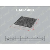 Фильтр салонный LYNXauto LAC-148C