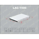 Фильтр салонный LYNXauto LAC-1500