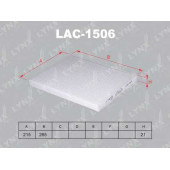 Фильтр салонный LYNXauto LAC-1506