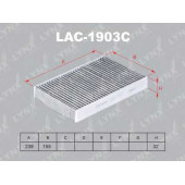 Фильтр салонный LYNXauto LAC-1903C