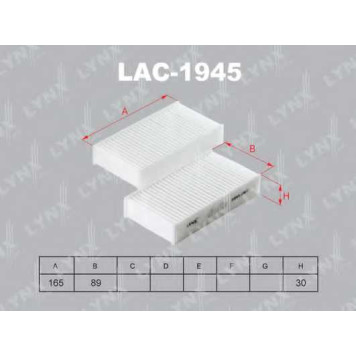 Фильтр салонный LYNXauto LAC-1945