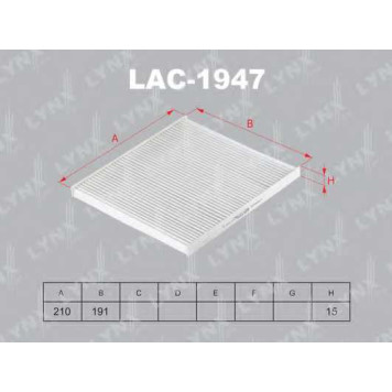 Фильтр салонный LYNXauto LAC-1947