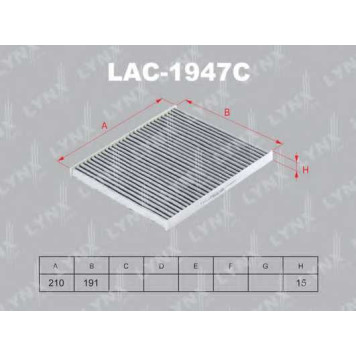 Фильтр салонный LYNXauto LAC-1947C