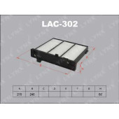 Фильтр салонный LYNXauto LAC-302