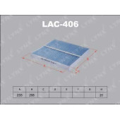 Фильтр салонный LYNXauto LAC-406