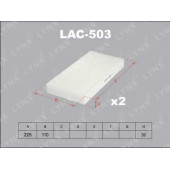 Фильтр салонный LYNXauto LAC-503