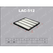 Фильтр салонный LYNXauto LAC-512